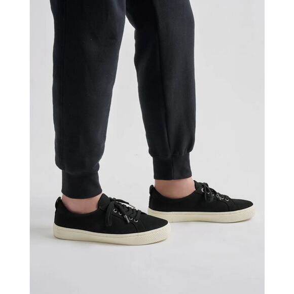 Eco Cotton Canvas Everyday Sneaker Black Size 7M 8.5W NWT - Picture 4 of 5